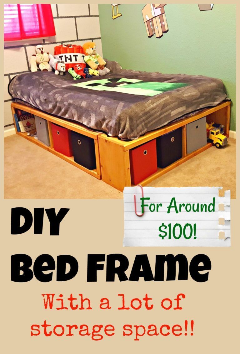 DIY Full Size Bed Frame with Storage - Leap of Faith Crafting - DIY Full Size Bed Frame with Storage - Leap of Faith Crafting -   16 diy Bed Frame for teens ideas