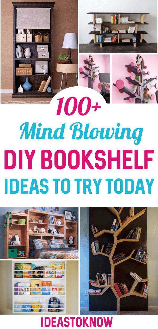 100+ DIY Bookshelf Plans and Ideas For Every Space, Style and Budget - 100+ DIY Bookshelf Plans and Ideas For Every Space, Style and Budget -   diy Bookshelf for teens