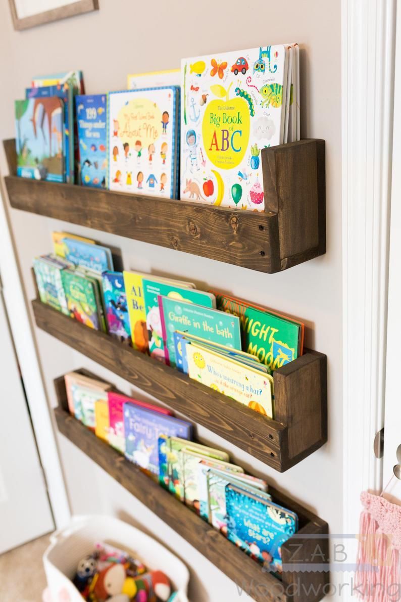 Floating Nursery/Kids Bookshelf - Floating Nursery/Kids Bookshelf -   16 diy Bookshelf for teens ideas