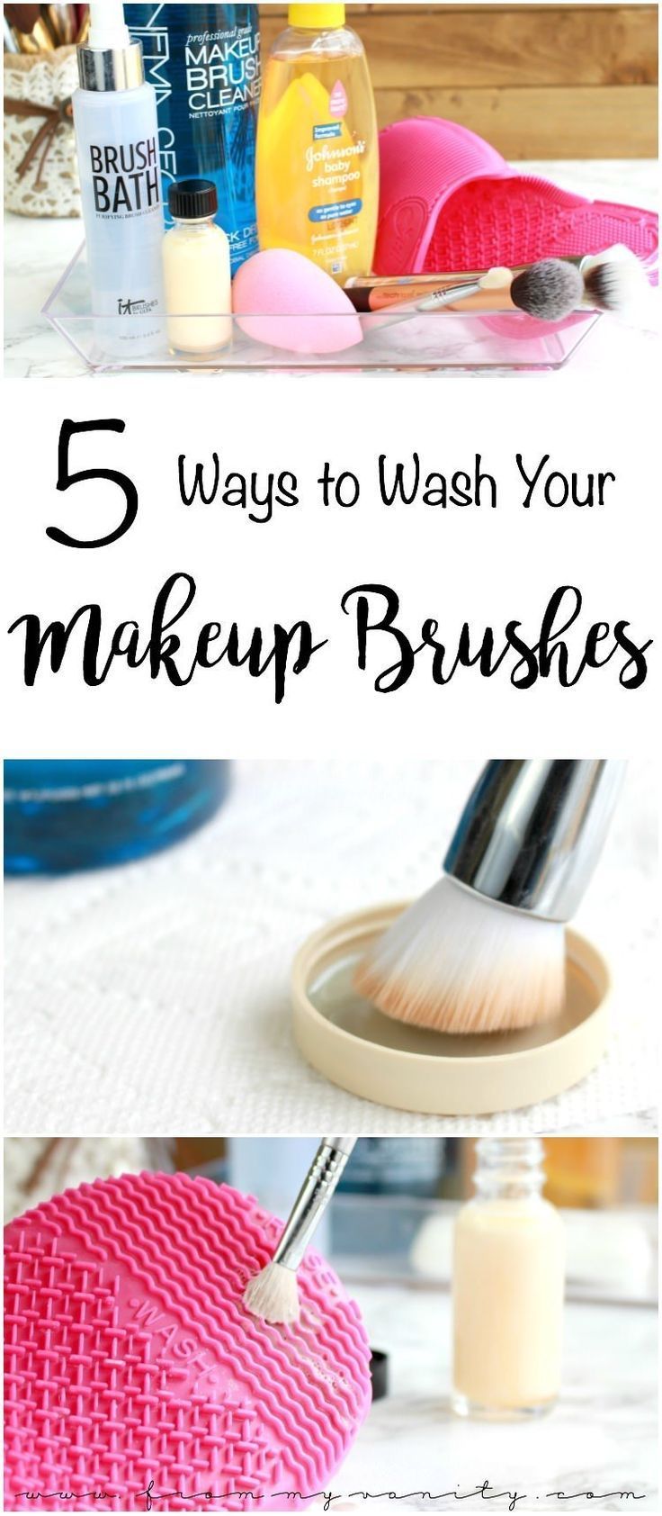 5 Ways to Wash Your Makeup Brushes - From My Vanity - 5 Ways to Wash Your Makeup Brushes - From My Vanity -   16 diy Makeup sponge ideas