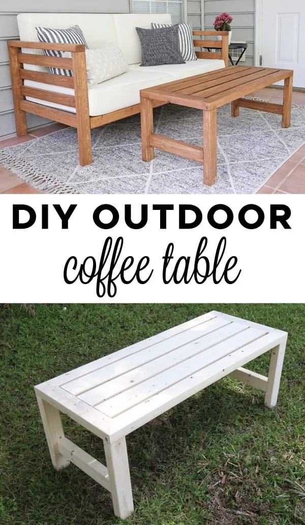 DIY Outdoor Coffee Table - Angela Marie Made - DIY Outdoor Coffee Table - Angela Marie Made -   16 diy Outdoor porch ideas