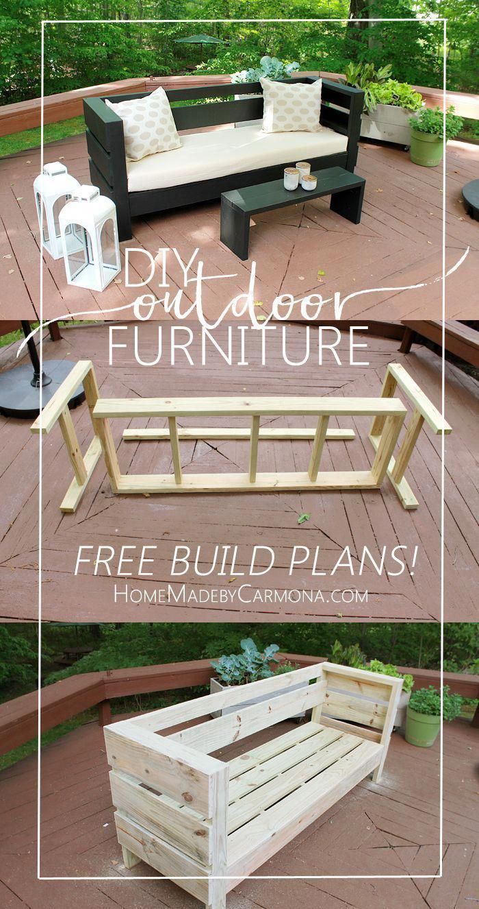 Outdoor Furniture Build Plans - Home Made By Carmona - Outdoor Furniture Build Plans - Home Made By Carmona -   16 diy Outdoor porch ideas