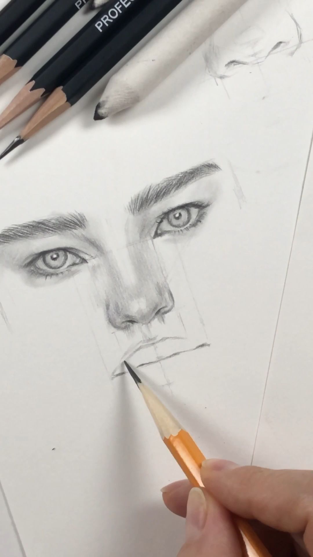Practicing freehand drawing, Face Proportions by Nadia Coolrista - Practicing freehand drawing, Face Proportions by Nadia Coolrista -   17 beauty Art sketches ideas