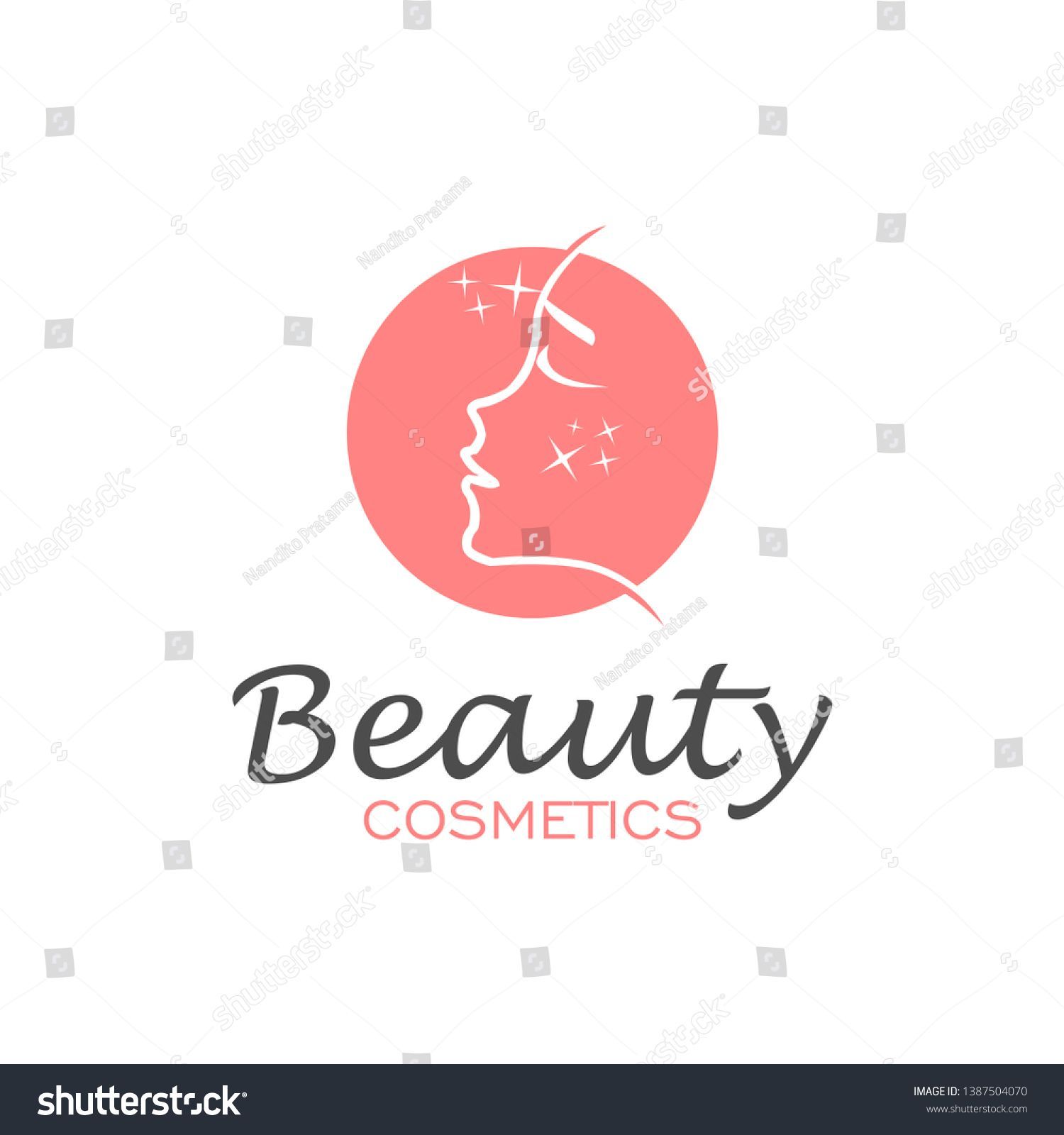 Cosmetic Beauty Logo Design Womans Face Stock Vector (Royalty Free) 1387504070 - Cosmetic Beauty Logo Design Womans Face Stock Vector (Royalty Free) 1387504070 -   17 beauty Logo galleries ideas