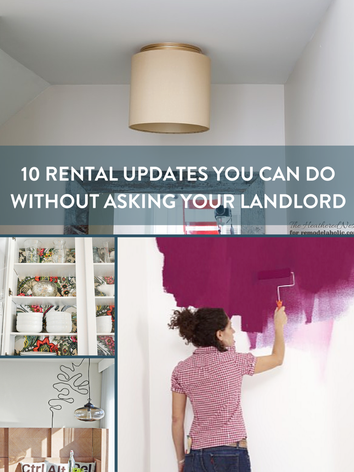 You Can Do It: 10 Rental Updates Your Landlord Doesn't Need to Know About - You Can Do It: 10 Rental Updates Your Landlord Doesn't Need to Know About -   17 diy Apartment hacks ideas