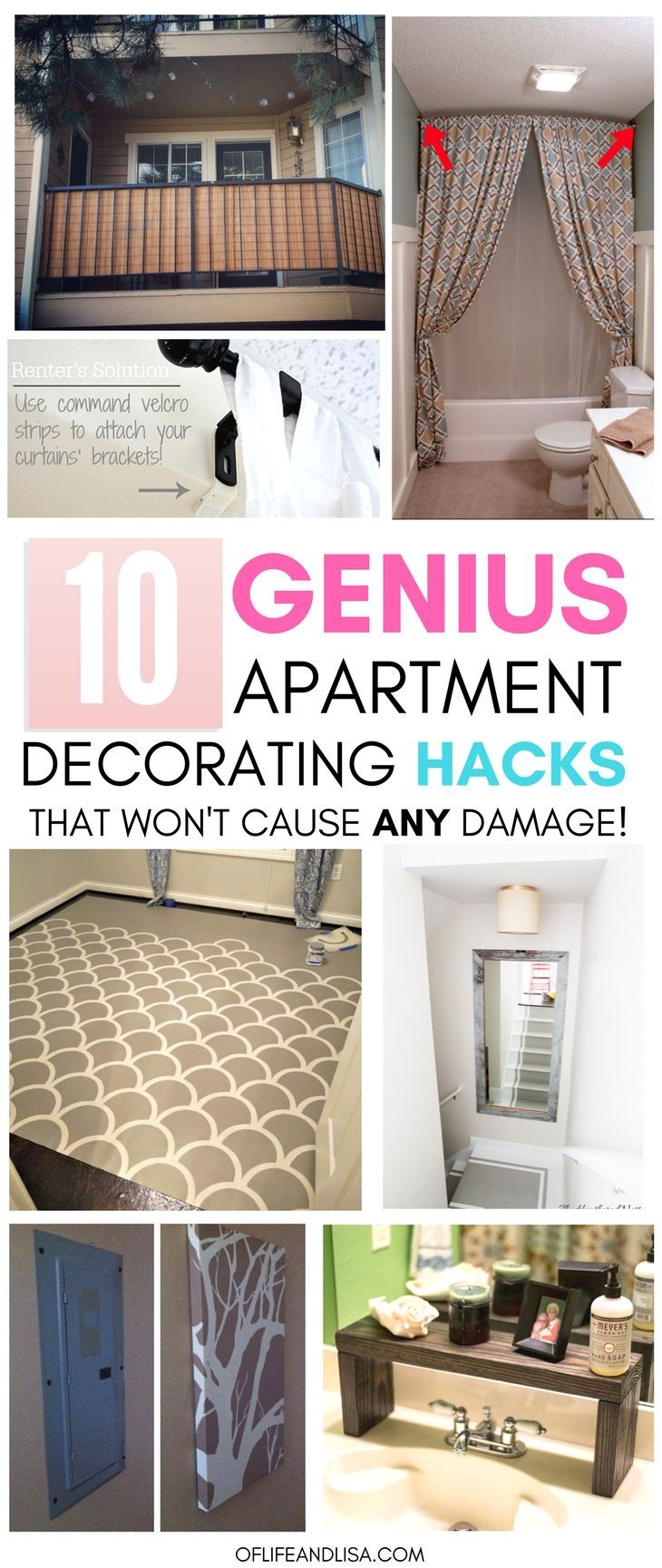 10 Incredibly Genius Apartment Decorating Hacks for Renters | Of Life + Lisa - 10 Incredibly Genius Apartment Decorating Hacks for Renters | Of Life + Lisa -   17 diy Apartment hacks ideas