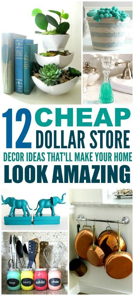 12 Cheap and Easy Dollar Store Decor Hacks That'll Make Your Home Look Amazing - 12 Cheap and Easy Dollar Store Decor Hacks That'll Make Your Home Look Amazing -   17 diy Apartment hacks ideas