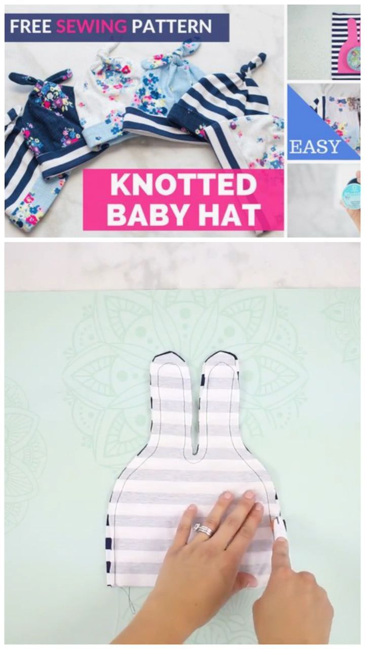 Learn to Sew a Top Knot Baby Knit Hat - Learn to Sew a Top Knot Baby Knit Hat -   17 diy Baby accessories ideas