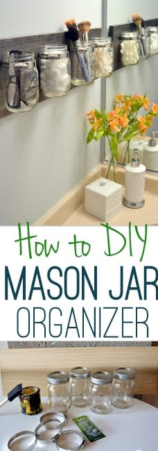 How to Make a Mason Jar Organizer: Instant Replay | The DIY Playbook - How to Make a Mason Jar Organizer: Instant Replay | The DIY Playbook -   17 diy Bathroom mason jars ideas