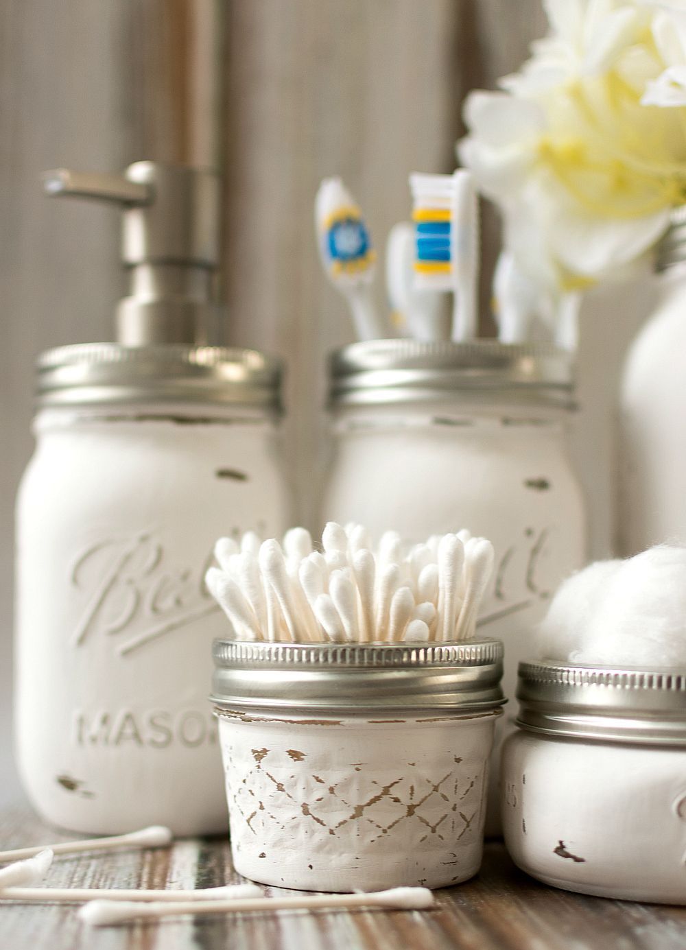 10 Mason jar DIY ideas - 10 Mason jar DIY ideas -   17 diy Bathroom mason jars ideas