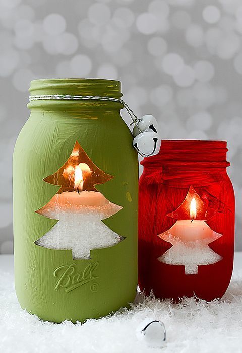 Easy Mason Jar Christmas Crafts That Are Just as Pretty as They Are Fun to Make - Easy Mason Jar Christmas Crafts That Are Just as Pretty as They Are Fun to Make -   17 diy Christmas mason jars ideas