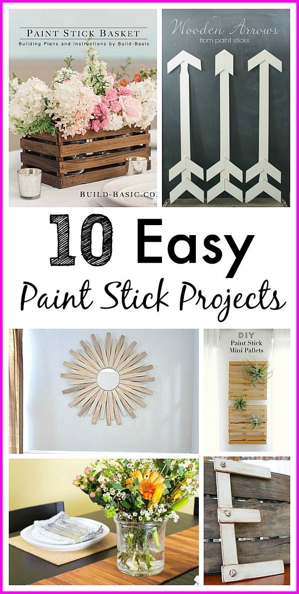 10 Paint Stir Stick Projects - 10 Paint Stir Stick Projects -   17 diy Facile peinture ideas