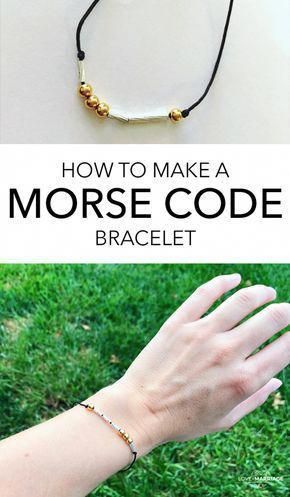 How To Make a Morse Code Bracelet - How To Make a Morse Code Bracelet -   17 diy Jewelry gifts ideas