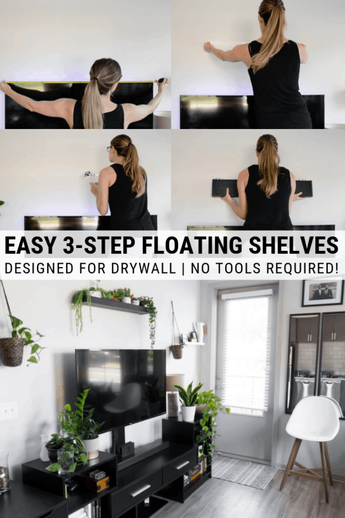 How to Hang Shelves in an Apartment: Renter-Friendly Shelves for Drywall - How to Hang Shelves in an Apartment: Renter-Friendly Shelves for Drywall -   17 diy Shelves for renters ideas