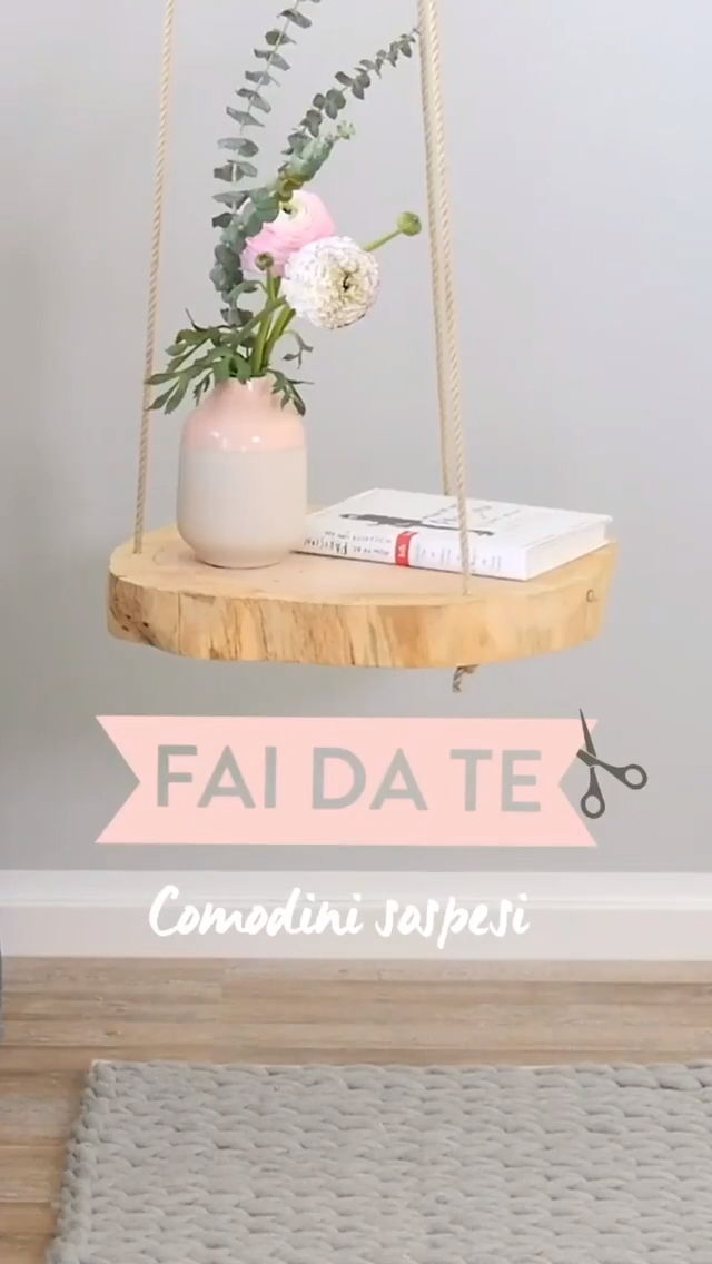 DIY ? Comodini Sospesi - DIY ? Comodini Sospesi -   17 diy Shelves for renters ideas