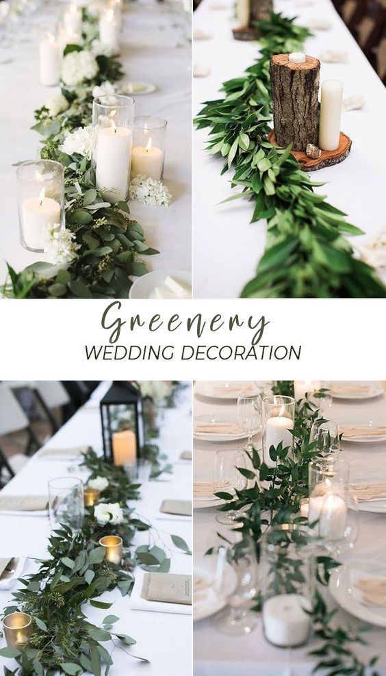 17 diy Wedding greenery ideas