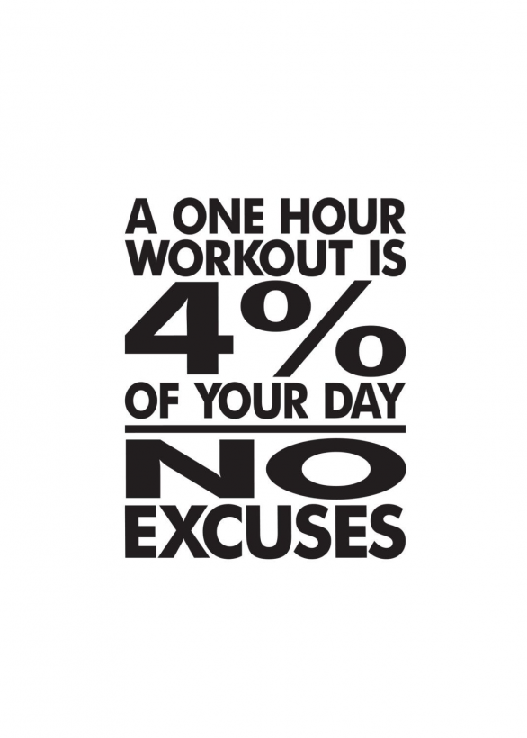 No Excuses Workout Room Wall Vinyl -a one hour workout is 4 percent of your day- No Excuses- Weight room Exercise room home gym wall HH2120 - No Excuses Workout Room Wall Vinyl -a one hour workout is 4 percent of your day- No Excuses- Weight room Exercise room home gym wall HH2120 -   17 fitness Quotes excuses ideas