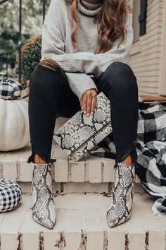 The Cora Snake Print Bootie - The Cora Snake Print Bootie -   17 style Fashion casual ideas