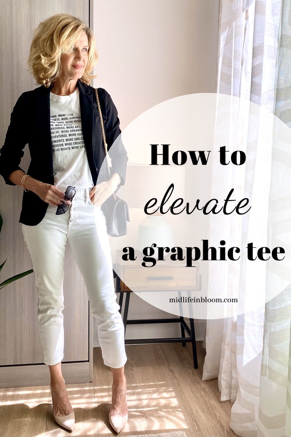 How to Elevate a Graphic Tee - Midlife in Bloom - How to Elevate a Graphic Tee - Midlife in Bloom -   17 style Fashion tips ideas