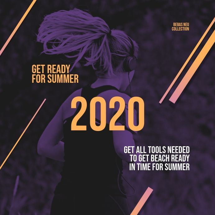 Bebas Neue Instagram Promo Banner - Bebas Neue Instagram Promo Banner -   17 summer fitness Poster ideas