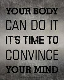 Your Body Can Do It Convince Your Mind Motivational Quote 8 x 10 Sport Poster Print - Your Body Can Do It Convince Your Mind Motivational Quote 8 x 10 Sport Poster Print -   17 summer fitness Poster ideas