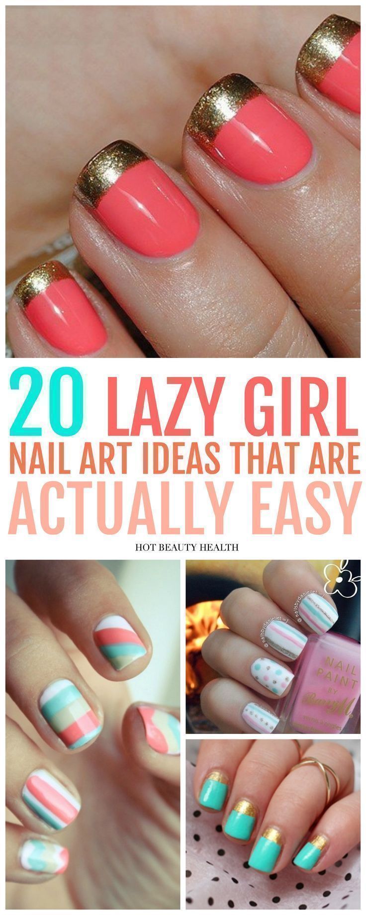 20 Simple Nail Designs for Beginners - Hot Beauty Health - 20 Simple Nail Designs for Beginners - Hot Beauty Health -   18 beauty Art simple ideas