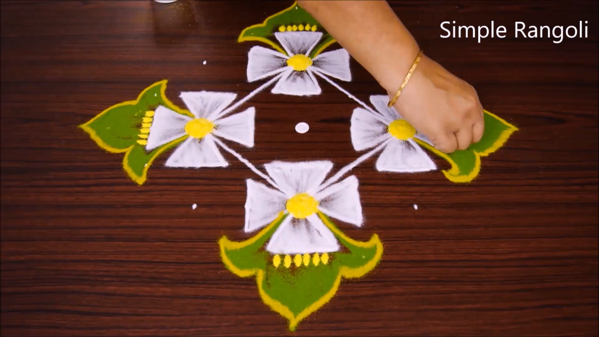 Simple Rangoli Designs With Dots - Simple Rangoli Designs With Dots -   beauty Design flower