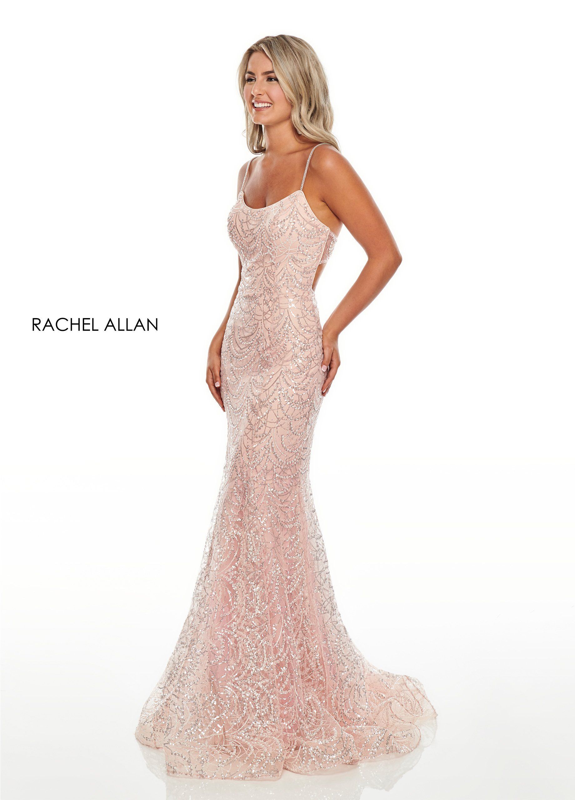 Rachel Allan Prom - 7112 Scoop Sequined Trumpet Dress - Rachel Allan Prom - 7112 Scoop Sequined Trumpet Dress -   18 beauty Dresses for graduation ideas