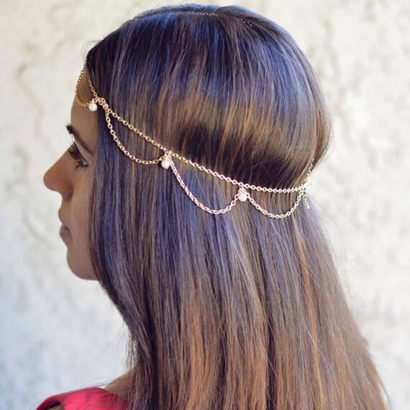 Bohemian Style Hair Jewelry - Bohemian Style Hair Jewelry -   18 bohemian style Hair ideas