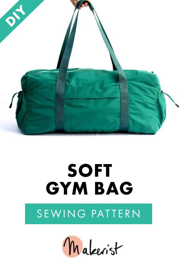 Soft Gym Bag Sewing Pattern - Soft Gym Bag Sewing Pattern -   18 diy Bag travel ideas