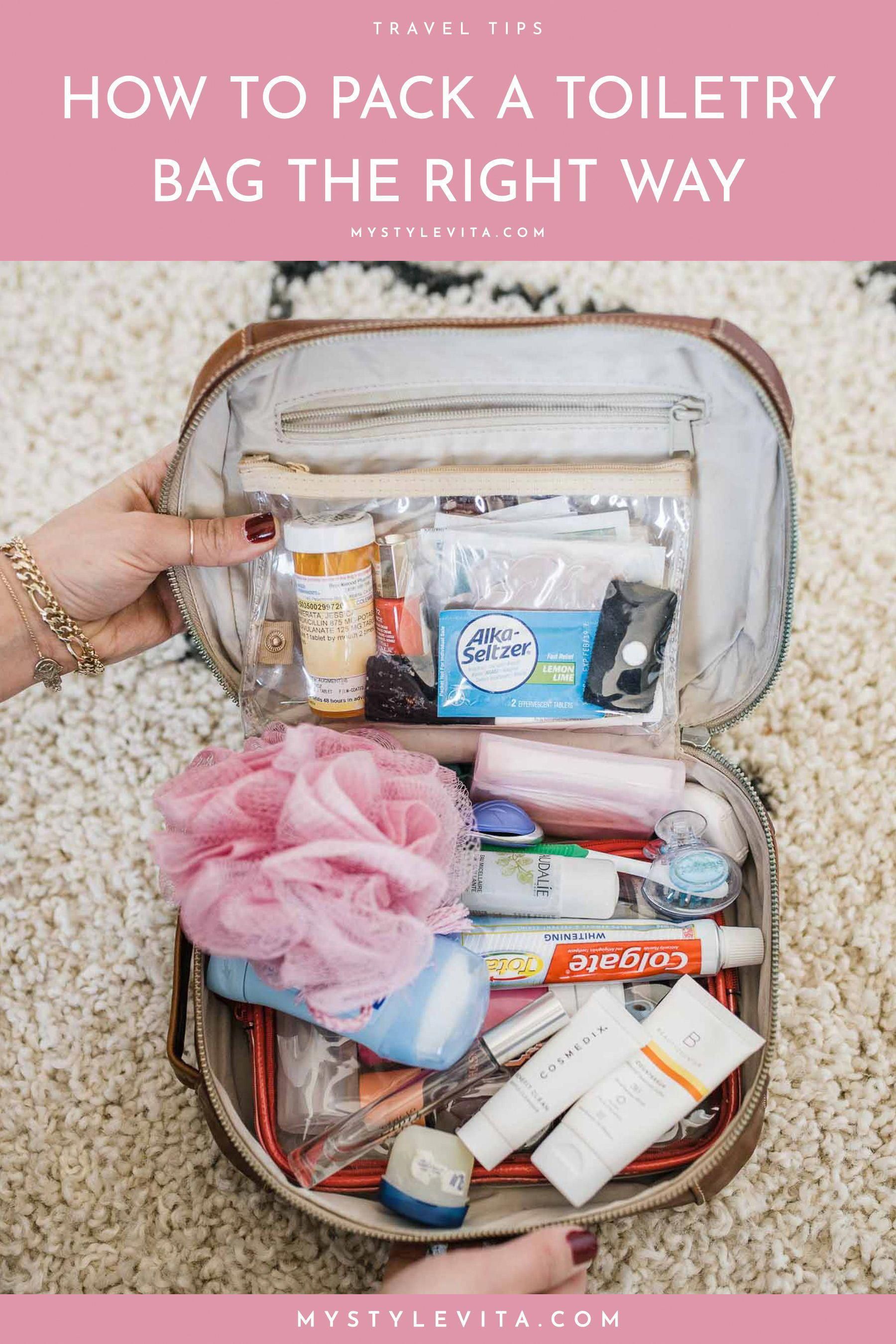 How To Pack A Toiletry Bag & The Essential Toiletries List | My Style Vita - How To Pack A Toiletry Bag & The Essential Toiletries List | My Style Vita -   18 diy Bag travel ideas