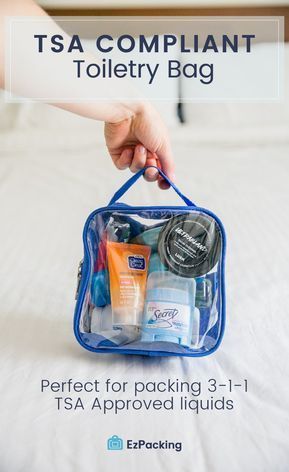 What Items are Allowed in My TSA Approved Clear Toiletry Bag? - What Items are Allowed in My TSA Approved Clear Toiletry Bag? -   18 diy Bag travel ideas