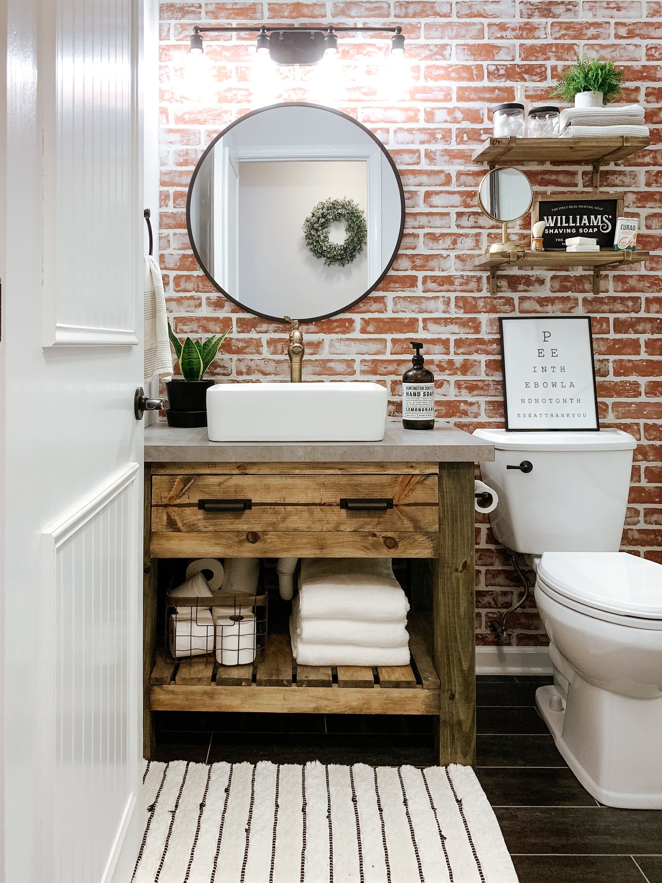 DIY Rustic Bathroom Vanity | Sammy On State - DIY Rustic Bathroom Vanity | Sammy On State -   18 diy Bathroom wood ideas