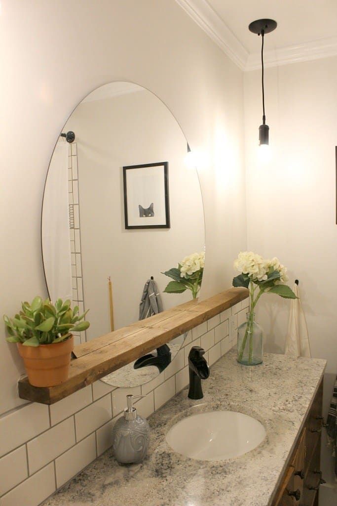 15 DIY Vanity Mirrors For A Custom Look - 15 DIY Vanity Mirrors For A Custom Look -   18 diy Bathroom wood ideas