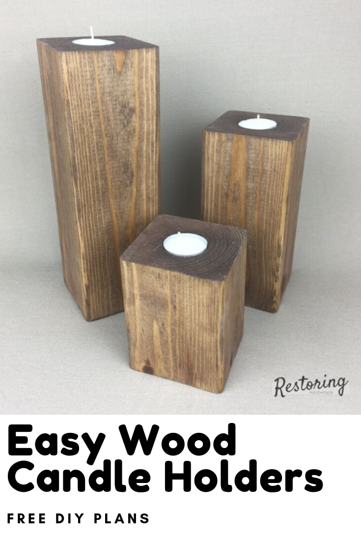 Easy DIY Wood Candle Holders for Home Decor - Easy DIY Wood Candle Holders for Home Decor -   18 diy Candles holders ideas