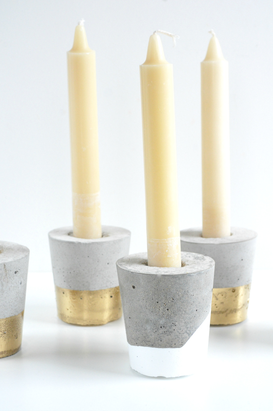 Concrete DIY Candle Holders - Concrete DIY Candle Holders -   18 diy Candles holders ideas