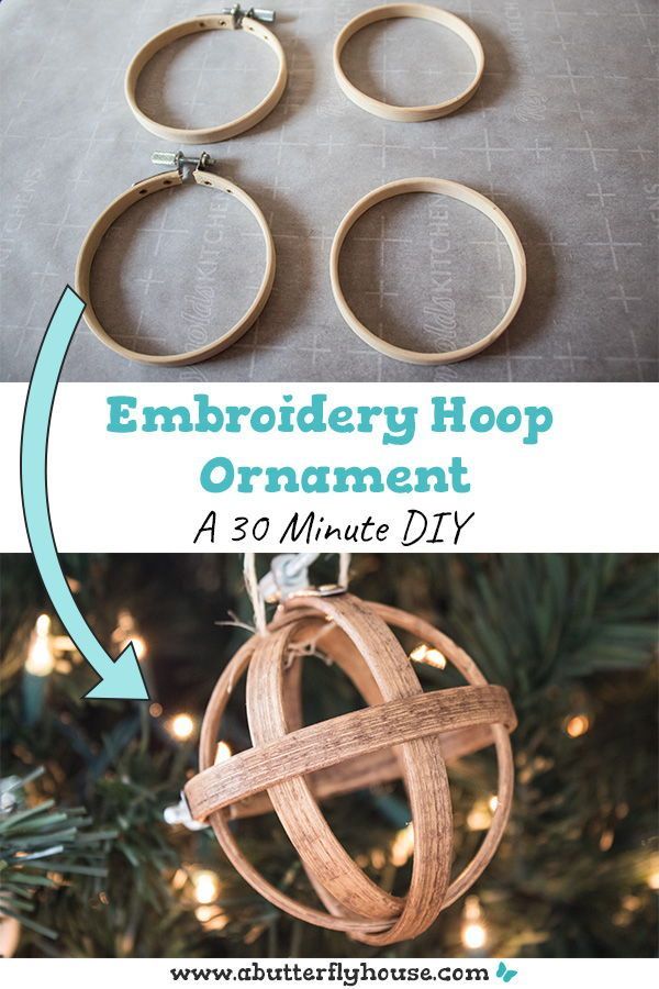 DIY Embroidery Hoop Ornaments - DIY Embroidery Hoop Ornaments -   18 diy Christmas cheap ideas