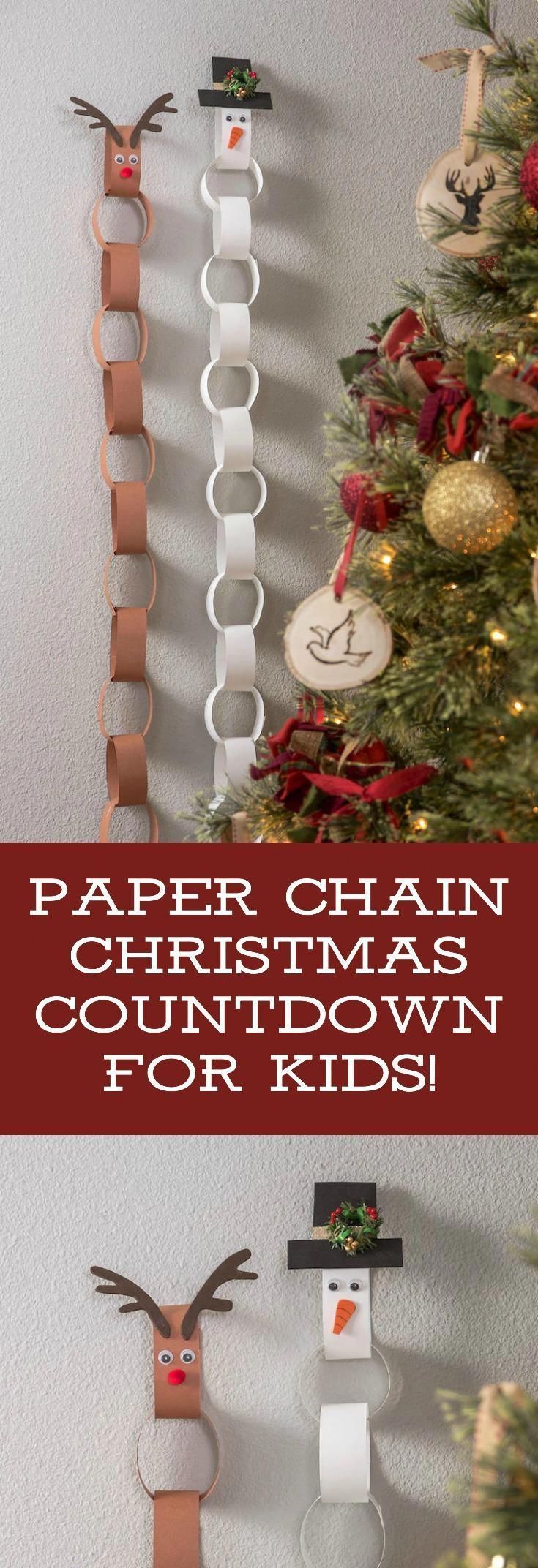 Make an EASY Paper Chain Kids Advent Calendar - Mod Podge Rocks - Make an EASY Paper Chain Kids Advent Calendar - Mod Podge Rocks -   18 diy Christmas children ideas