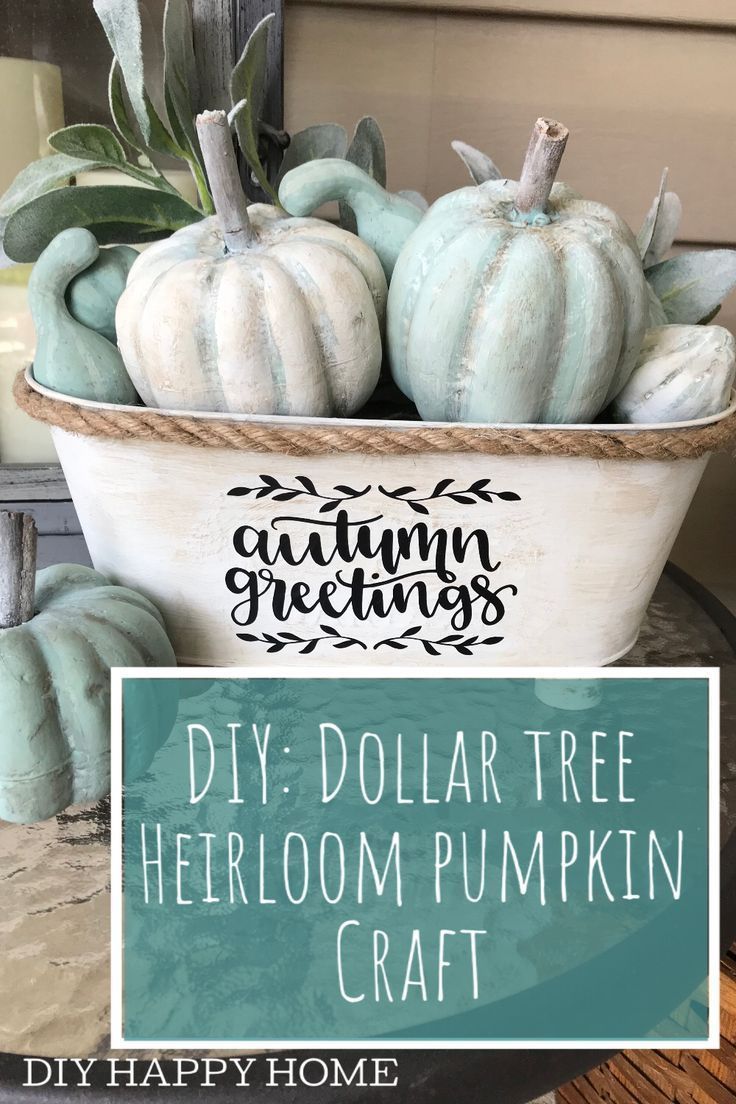 DIY: Dollar Tree Heirloom Pumpkin Craft - DIY: Dollar Tree Heirloom Pumpkin Craft -   18 diy Dollar Tree fall ideas