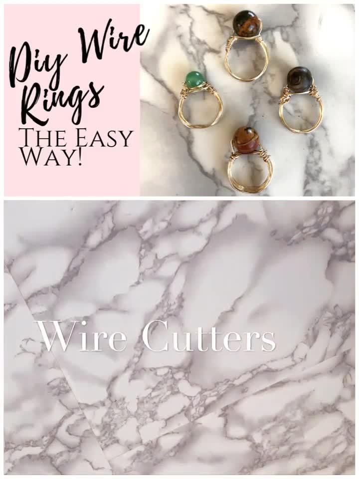 How to Make Stone & Wire Wrapped Rings - Creative Fashion Blog - How to Make Stone & Wire Wrapped Rings - Creative Fashion Blog -   18 diy Easy jewelry ideas
