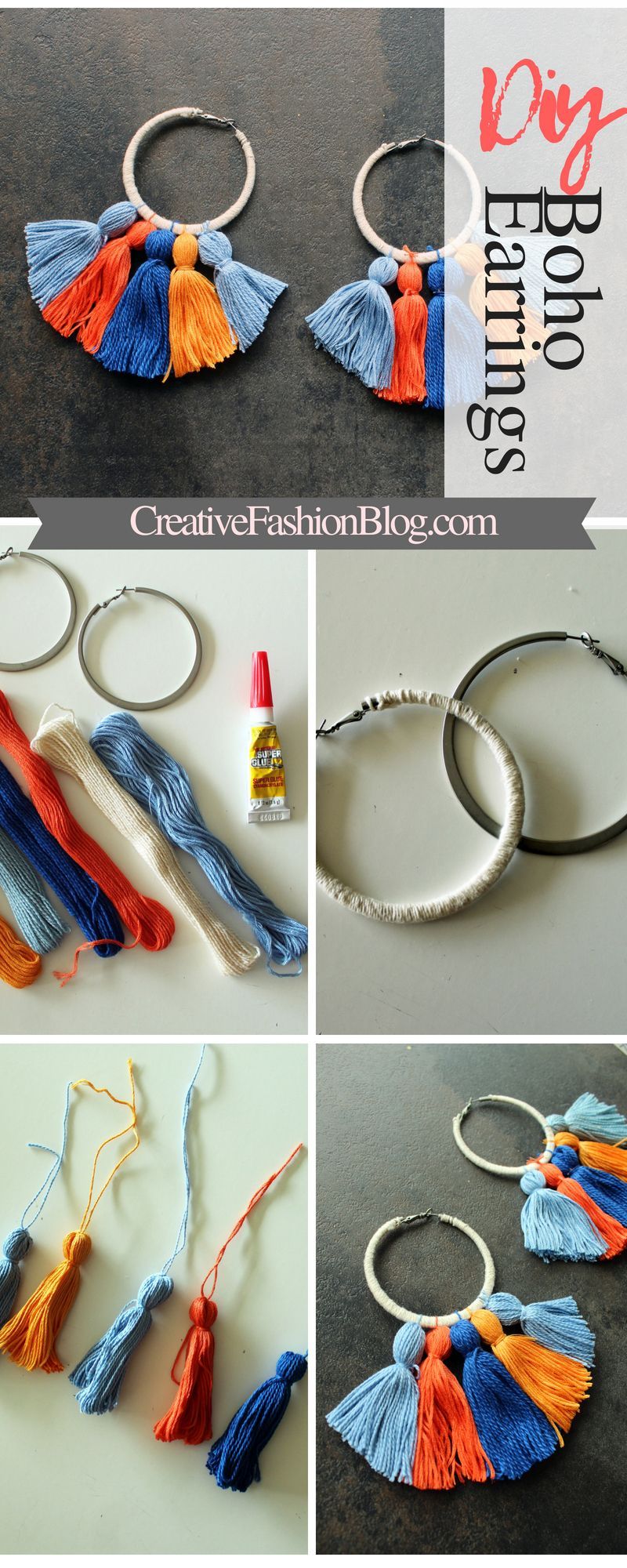 How To Make Easy DIY Boho Tassel Earrings - Creative Fashion Blog - How To Make Easy DIY Boho Tassel Earrings - Creative Fashion Blog -   18 diy Easy jewelry ideas
