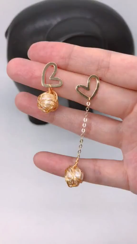 Teach you DIY pearl earrings, very simple! - Teach you DIY pearl earrings, very simple! -   18 diy Easy jewelry ideas