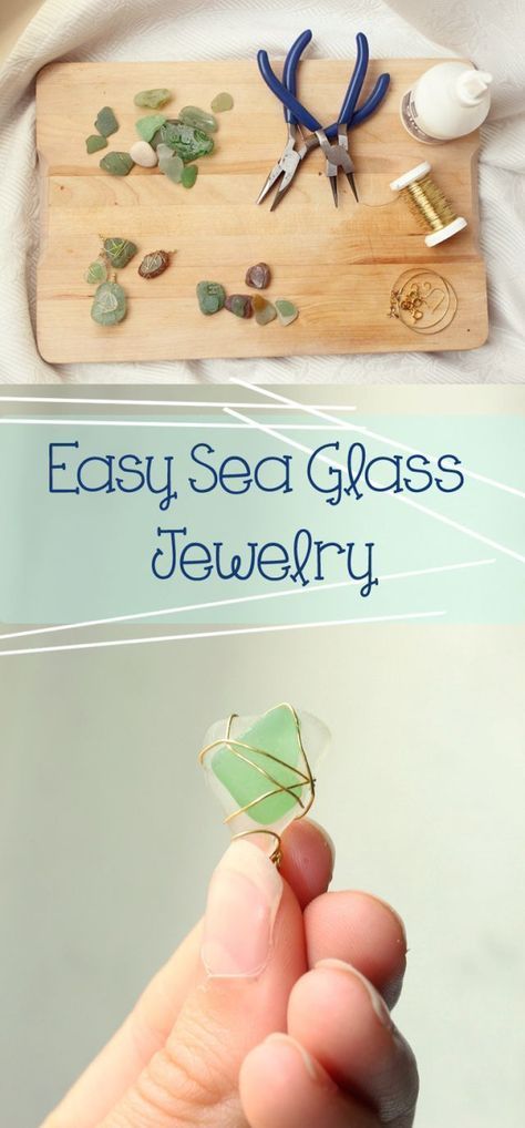 A Gift for Mom – Easy Sea Glass Jewelry - A Gift for Mom – Easy Sea Glass Jewelry -   18 diy Easy jewelry ideas