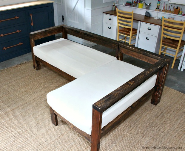 DIY Crib Mattress Sectional Sofa - Jaime Costiglio - DIY Crib Mattress Sectional Sofa - Jaime Costiglio -   18 diy Furniture beds ideas