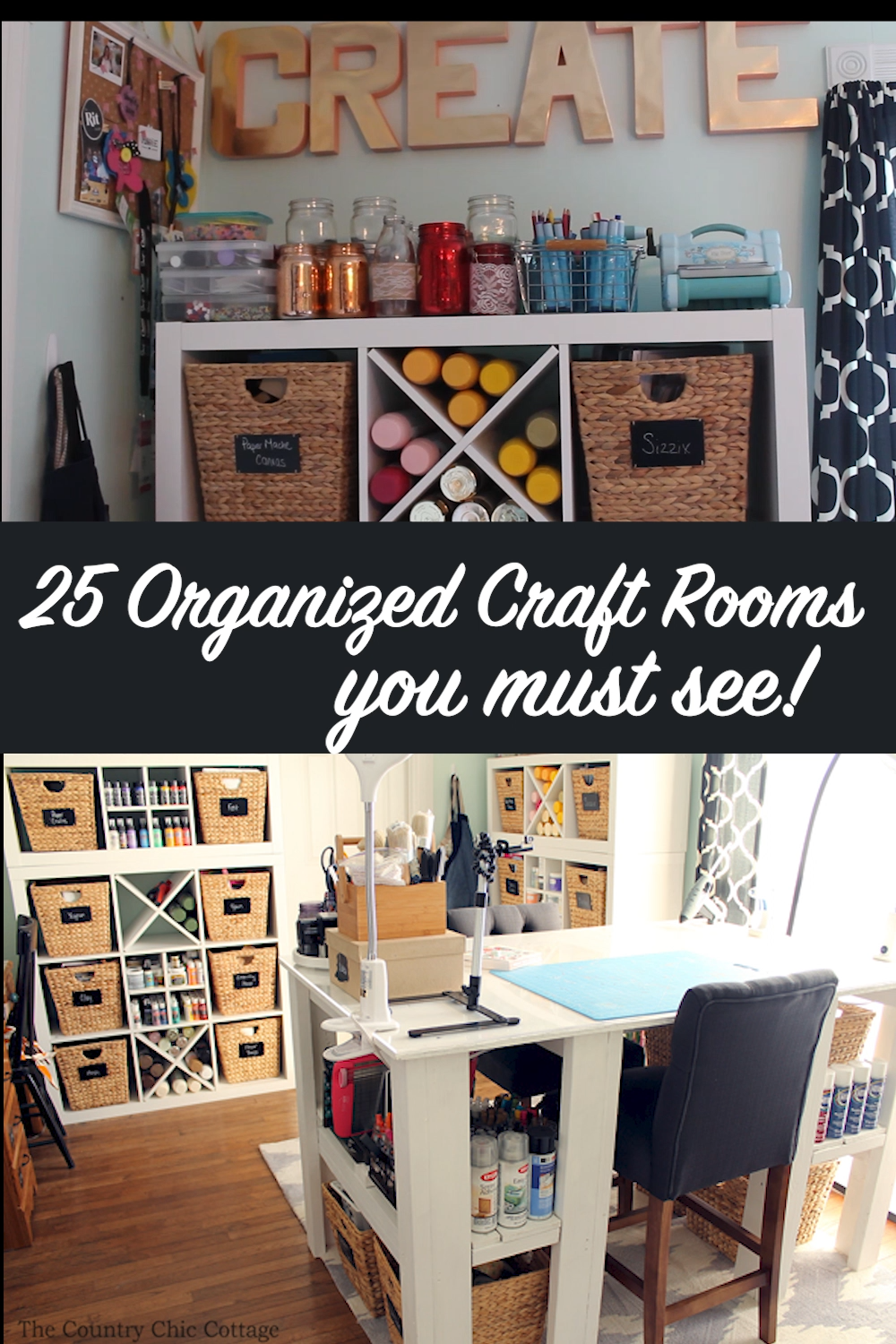 25 Organized Craft Rooms - 25 Organized Craft Rooms -   18 diy Ideen organisation ideas