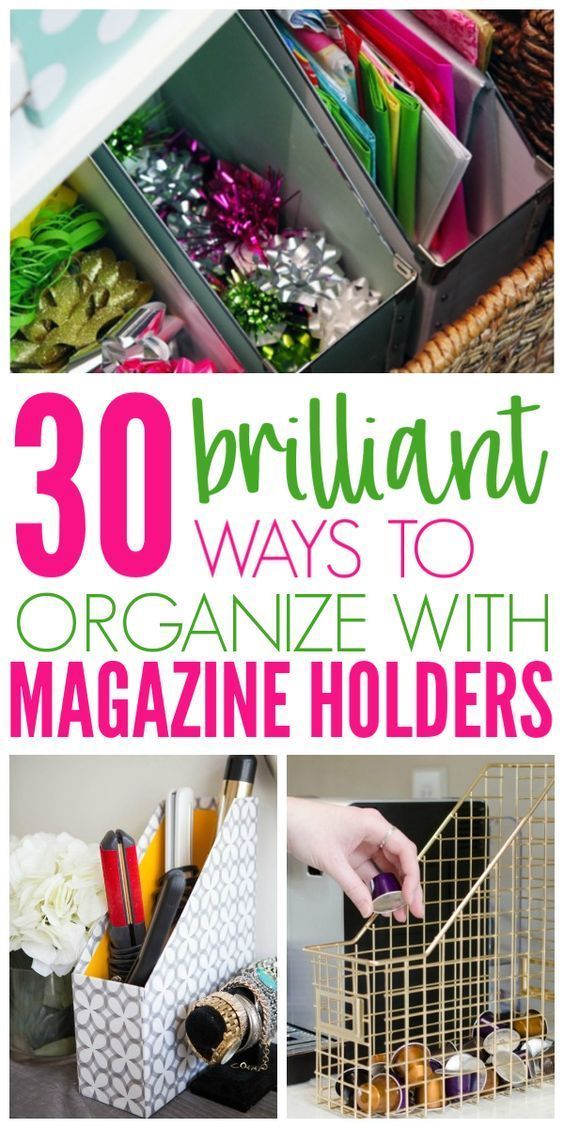 30 Clever Ways to Organize With Magazine Holders - Organization Obsessed - 30 Clever Ways to Organize With Magazine Holders - Organization Obsessed -   18 diy Ideen organisation ideas