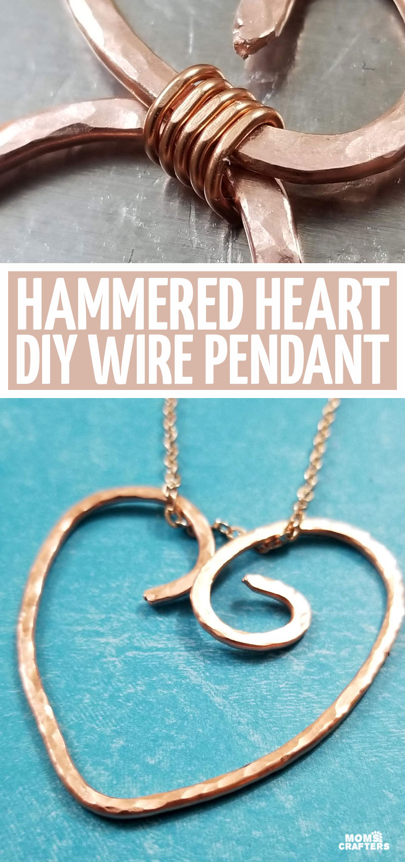 Wire Heart Pendant Tutorial - Hammered Jewelry Basics - Wire Heart Pendant Tutorial - Hammered Jewelry Basics -   18 diy Jewelry for men ideas
