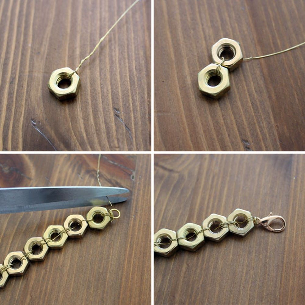 How to Create Gorgeous Gold Jewelry from the Hardware Store - How to Create Gorgeous Gold Jewelry from the Hardware Store -   18 diy Jewelry for men ideas