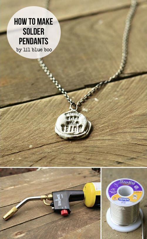 How to Make Stamped Solder Pendants - How to Make Stamped Solder Pendants -   18 diy Jewelry pendants ideas
