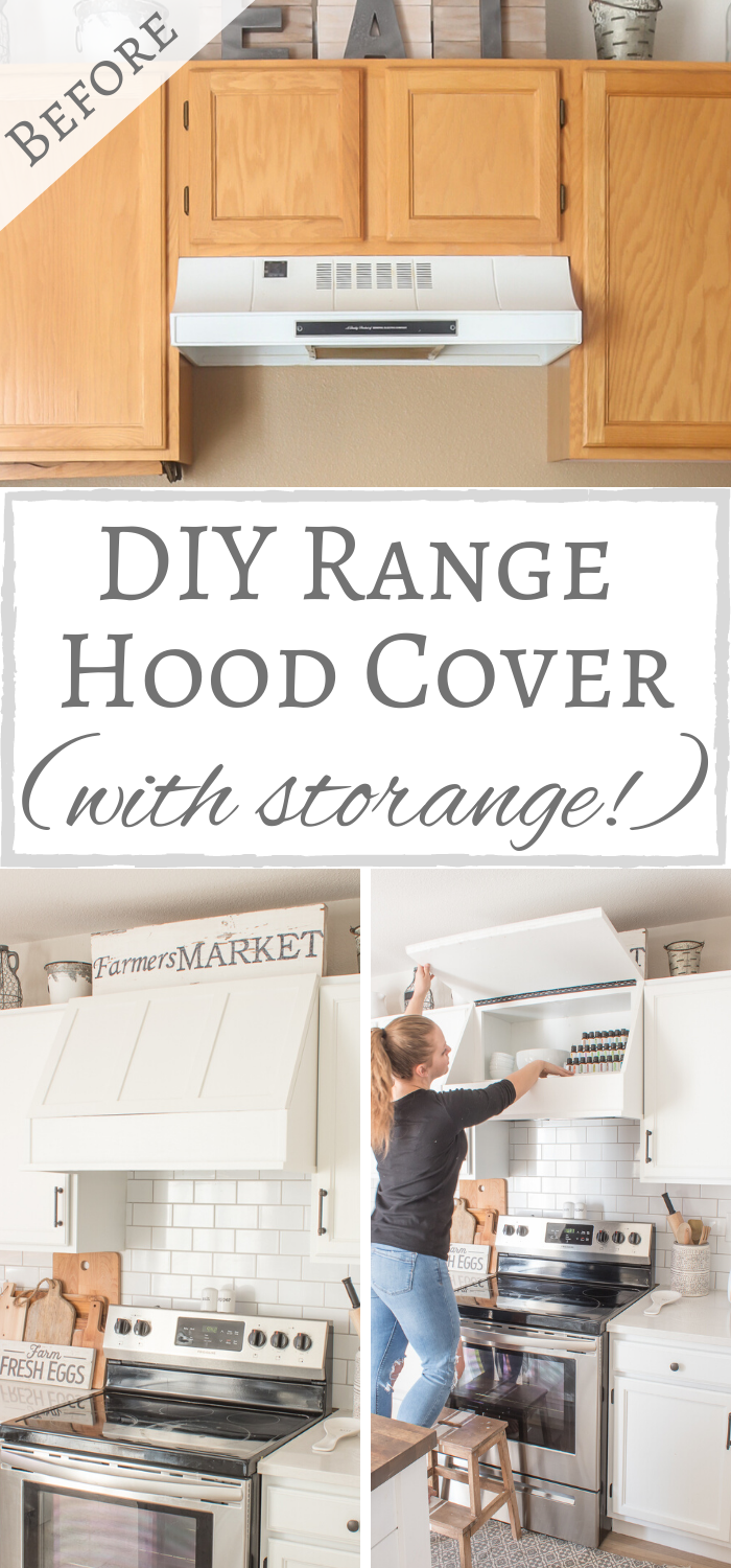 DIY Range Hood Cover With Storage | Simply Beautiful By Angela - DIY Range Hood Cover With Storage | Simply Beautiful By Angela -   18 diy Kitchen farmhouse ideas